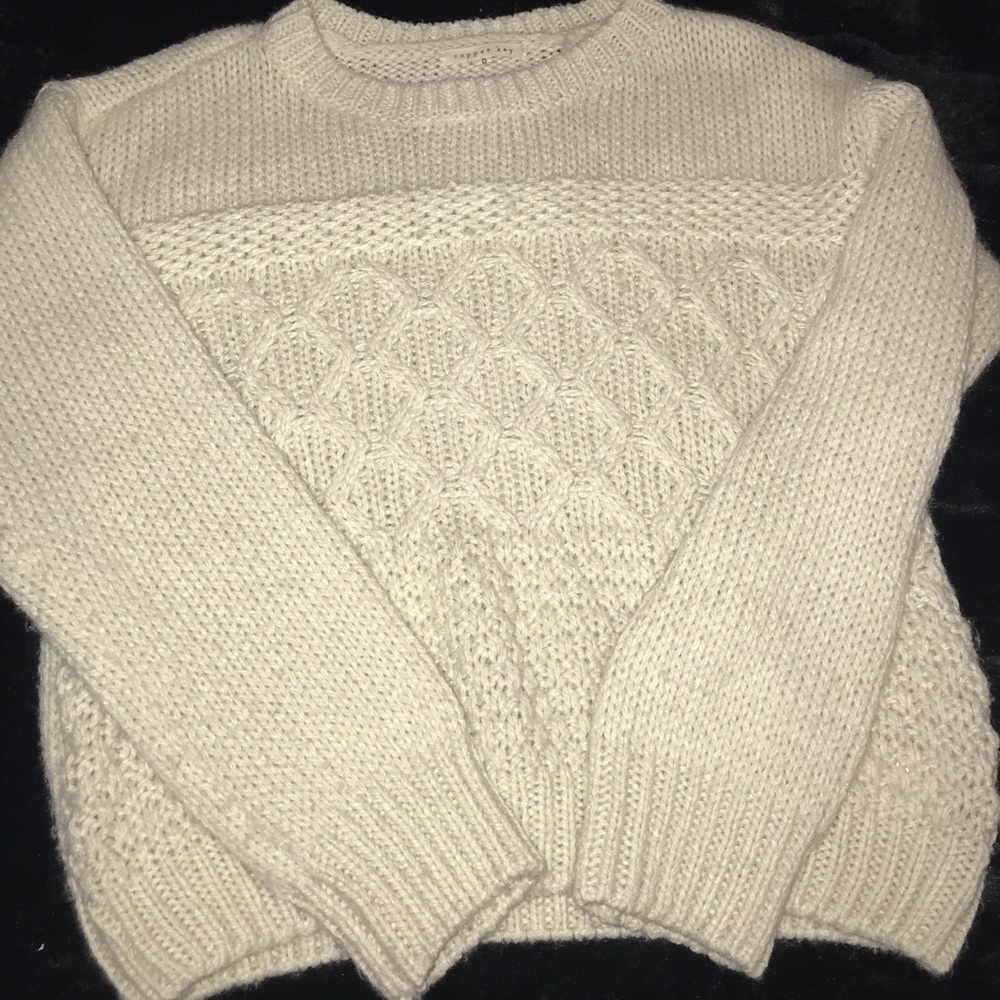 Cable knit sweater